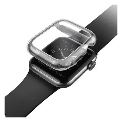 Apple Watch 7-8 (41mm), Szilikon védőkeret, 4H képernyővédő fóliával, szíj nélkül, közepesen üté