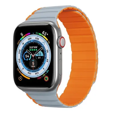 Apple Watch 1-6, SE, SE (2022) (38 / 40 mm) / Watch 7-8 (41 mm), szilikon pótszíj, mágneses zár,