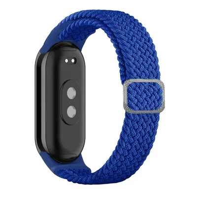 Xiaomi Mi Smart Band 8, textíl pótszíj, állítható, szőtt stílusú, sötétkék