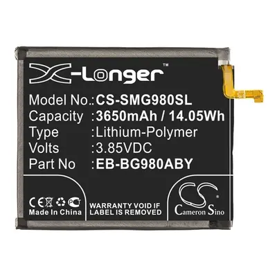 Samsung Galaxy S20 / S20 5G SM-G980 / G981, Akkumulátor, 3650 mAh, Li-Polymer, Cameron Sino, kom