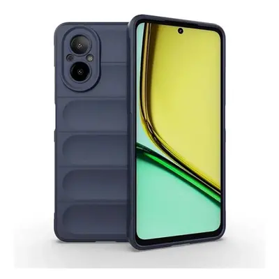 Realme C67 4G, Szilikon tok, közepesen ütésálló, 3D minta, sötétkék