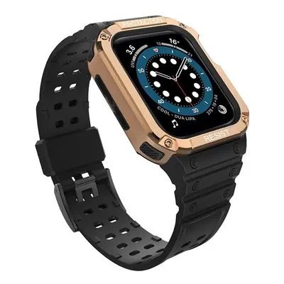 Apple Watch 1-6, SE, SE (2022) (42 / 44 mm) / Watch 7-9 (45 mm), Szilikon védőkeret, közepesen ü