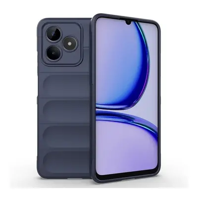 Realme C53 / Narzo N53, Szilikon tok, közepesen ütésálló, 3D minta, sötétkék