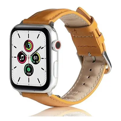 Apple Watch 1-6, SE, SE (2022) (38 / 40 mm) / Watch 7-9 (41 mm), szilikon pótszíj, bőrhatású, ál