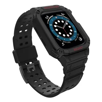 Apple Watch 1-6, SE, SE (2022) (38 / 40 mm) / Watch 7-9 (41 mm), Szilikon védőkeret, közepesen ü