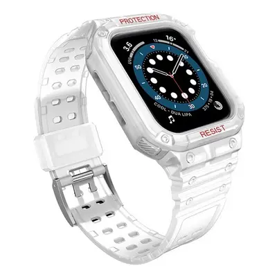 Apple Watch 1-6, SE, SE (2022) (42 / 44 mm) / Watch 7-9 (45 mm), Szilikon védőkeret, közepesen ü