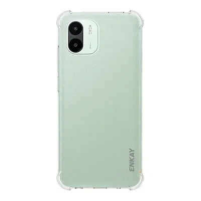 Xiaomi Redmi A1 / A2, Szilikon tok, közepesen ütésálló, légpárnás sarok, Enkay, átlátszó