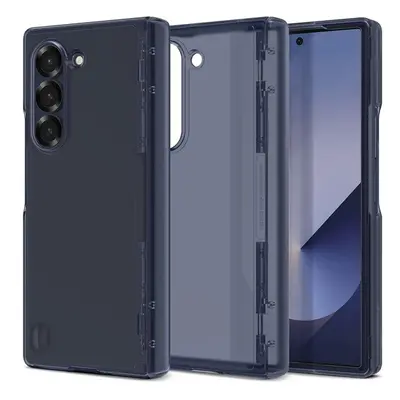 Samsung Galaxy Z Fold6 SM-F956B, Műanyag hátlap védőtok + szilikon keret, közepesen ütésálló, zs