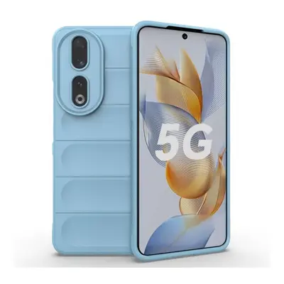 Huawei Honor 90, Szilikon tok, közepesen ütésálló, 3D minta, világoskék