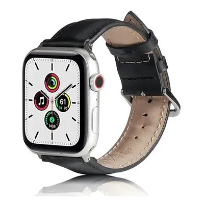 Apple Watch 1-6, SE, SE (2022) (38 / 40 mm) / Watch 7-9 (41 mm), szilikon pótszíj, bőrhatású, ál