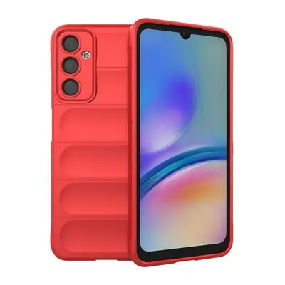 Samsung Galaxy A05s SM-A057F, Szilikon tok, közepesen ütésálló, 3D minta, piros