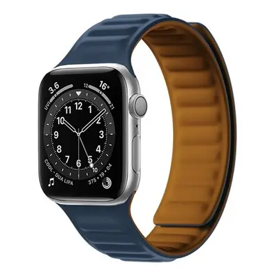 Apple Watch 1-6, SE, SE (2022) (38 / 40 mm) / Watch 7-9 (41 mm), szilikon pótszíj, mágneses zár,