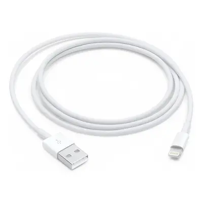 USB töltő- és adatkábel, Lightning, 100 cm, MD818ZM/A utódja, Apple, fehér, gyári