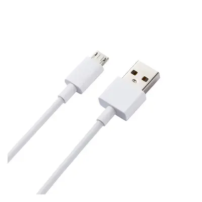 USB töltő- és adatkábel, microUSB, 80 cm, Xiaomi, fehér, gyári