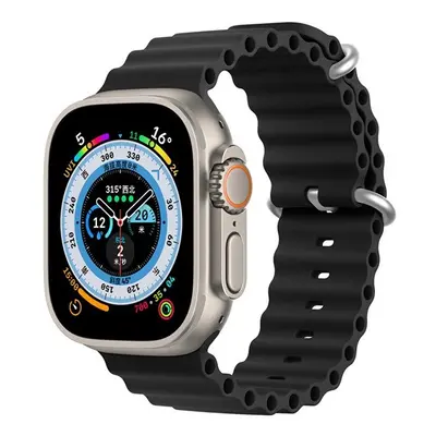 Apple Watch 1-6, SE, SE (2022) (42 / 44 mm) / Watch 7-8 (45 mm), szilikon pótszíj, állítható, hu