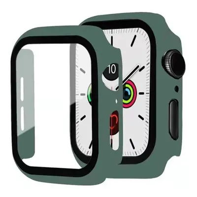 Apple Watch 7 (41mm), Műanyag védőkeret, kijelzővédő üveggel, közepesen ütésálló, szíj nélkül, z