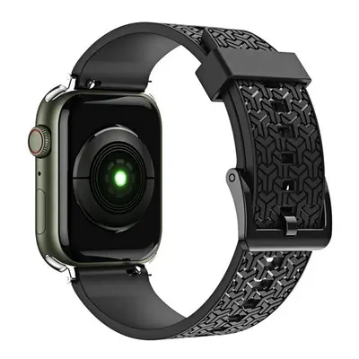 Apple Watch 1-6, SE, SE (2022) (38 / 40 mm) / Watch 7-8 (41 mm), szilikon pótszíj, állítható, 3D