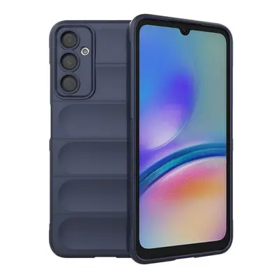 Samsung Galaxy A05s SM-A057F, Szilikon tok, közepesen ütésálló, 3D minta, sötétkék