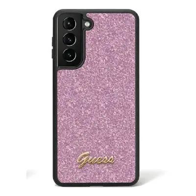 Guess Glitter Script 4G Samsung Galaxy S24 hátlap tok, lila