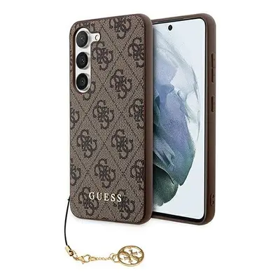 Guess 4G Charms Collection Samsung Galaxy A55 hátlap tok, barna