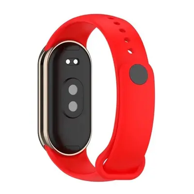 Xiaomi Mi Smart Band 8, szilikon pótszíj, állítható, piros