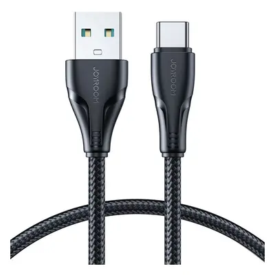 USB töltő- és adatkábel, USB Type-C, 120 cm, 3000 mA, törésgátlóval, gyorstöltés, cipőfűző minta