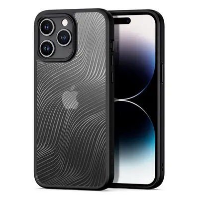 Apple iPhone 15 Pro Max, Műanyag hátlap védőtok + szilikon keret, hullám minta, Dux Ducis Aimo, 