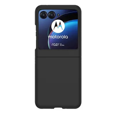 Motorola Razr 40 Ultra, Műanyag hátlap védőtok, fekete