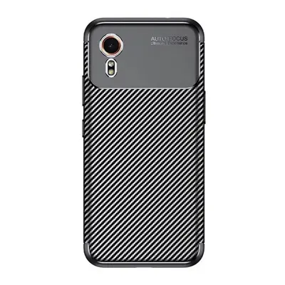 Samsung Galaxy Xcover 7 SM-G556B, Szilikon tok, közepesen ütésálló, légpárnás sarok, karbon mint