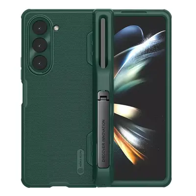 Samsung Galaxy Z Fold5 SM-F946B, Műanyag hátlap védőtok, szilikon keret, légpárnás sarok, kitáma