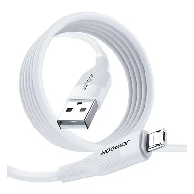 USB töltő- és adatkábel, microUSB, 100 cm, 3000 mA, törésgátlóval, gyorstöltés, Joyroom M12, S-1