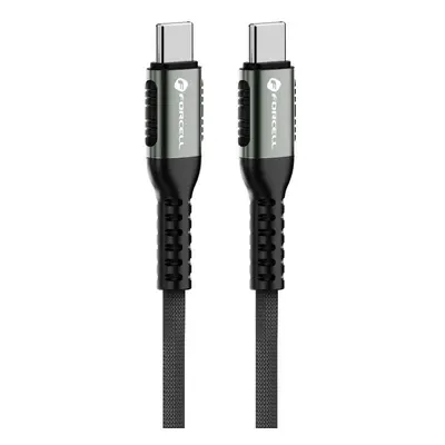 USB Type-C töltő- és adatkábel, USB Type-C, 120 cm, 5000 mA, 100W, törésgátlóval, gyorstöltés, P