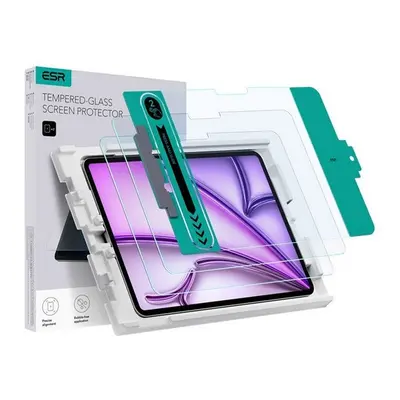 Apple iPad Air 13 (2024), Kijelzővédő fólia, ütésálló fólia, Tempered Glass (edzett üveg), ESR G