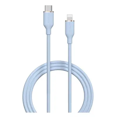 USB Type-C töltő- és adatkábel, Lightning, 120 cm, 3000 mA, 27W, gyorstöltés, PD, Devia Jelly, E