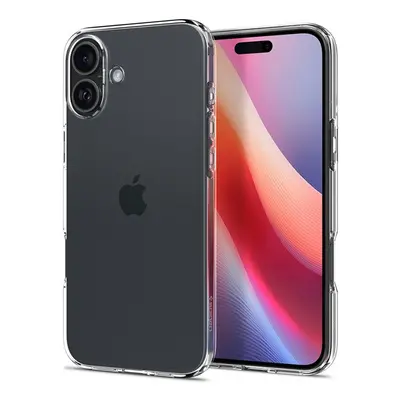 Apple iPhone 16 Plus, Szilikon tok, Spigen Liquid Crystal, átlátszó