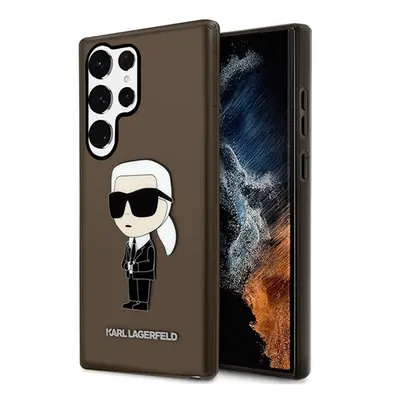 Karl Lagerfeld Ikonik Samsung Galaxy S23 Ultra, szilikon tok, fekete