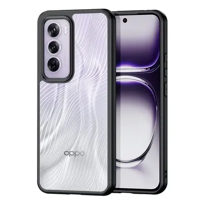 Oppo Reno12 Pro, Műanyag hátlap védőtok + szilikon keret, hullám minta, Dux Ducis Aimo, áttetsző