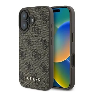 Guess 4G Classic Apple iPhone 16 Plus hátlap tok, barna