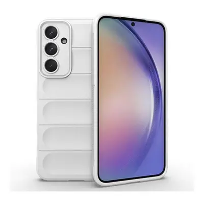 Samsung Galaxy A55 5G SM-A556B, Szilikon tok, közepesen ütésálló, 3D minta, fehér