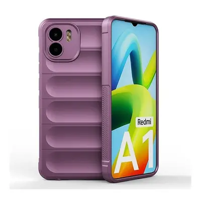 Xiaomi Redmi A1 / A2, Szilikon tok, közepesen ütésálló, 3D minta, lila