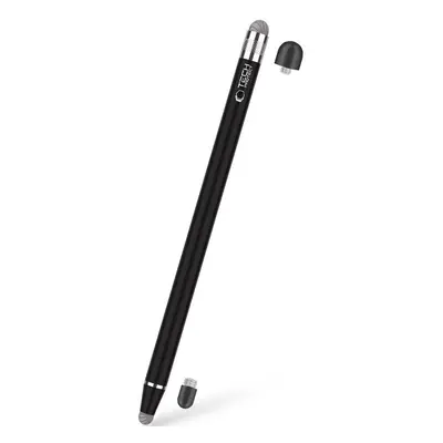 Univerzális toll, (bármilyen kapacitív kijelzőhöz), USP100 4-TIP Stylus Pen, fekete