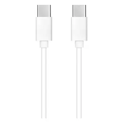 USB Type-C töltő- és adatkábel, USB Type-C, 100 cm, 3000 mA, 60W, gyorstöltés, PD, fehér