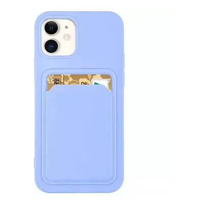 Huawei P30, Szilikon tok, kártyatartóval, Wooze Card Slot, világoskék