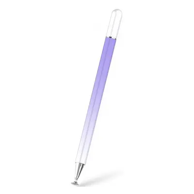 Univerzális toll, (bármilyen kapacitív kijelzőhöz), színátmenetes, Ombre Stylus Pen, lila/fehér