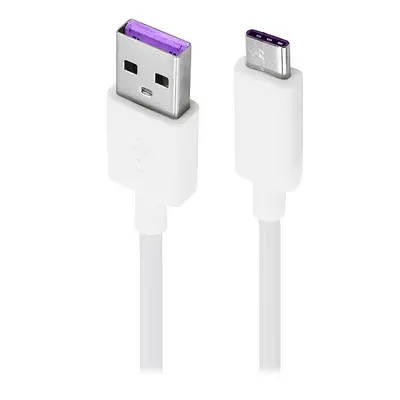 USB töltő- és adatkábel, USB Type-C, 100 cm, Huawei, fehér, gyári