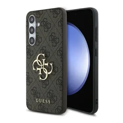 Guess 4G Big Metal Logo Samsung Galaxy S24 FE hátlap tok, barna