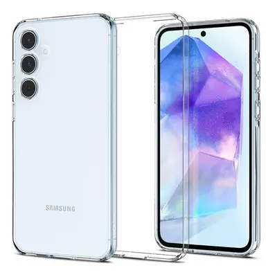 Samsung Galaxy A55 5G SM-A556B, Szilikon tok, Spigen Liquid Crystal, átlátszó