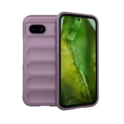 Google Pixel 8a, Szilikon tok, közepesen ütésálló, 3D minta, lila