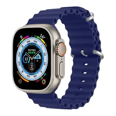 Apple Watch 1-6, SE, SE (2022) (42 / 44 mm) / Watch 7-8 (45 mm), szilikon pótszíj, állítható, hu