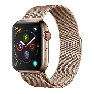 Apple Watch 1-6, SE (42 / 44 mm), fém pótszíj, milánói stílus, mágnes zárral, Devia Elegant, ara